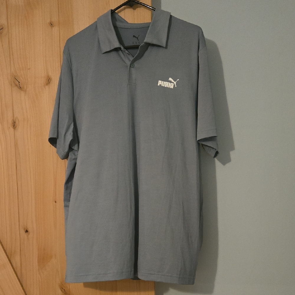 Puma Men's Polo in Light Green